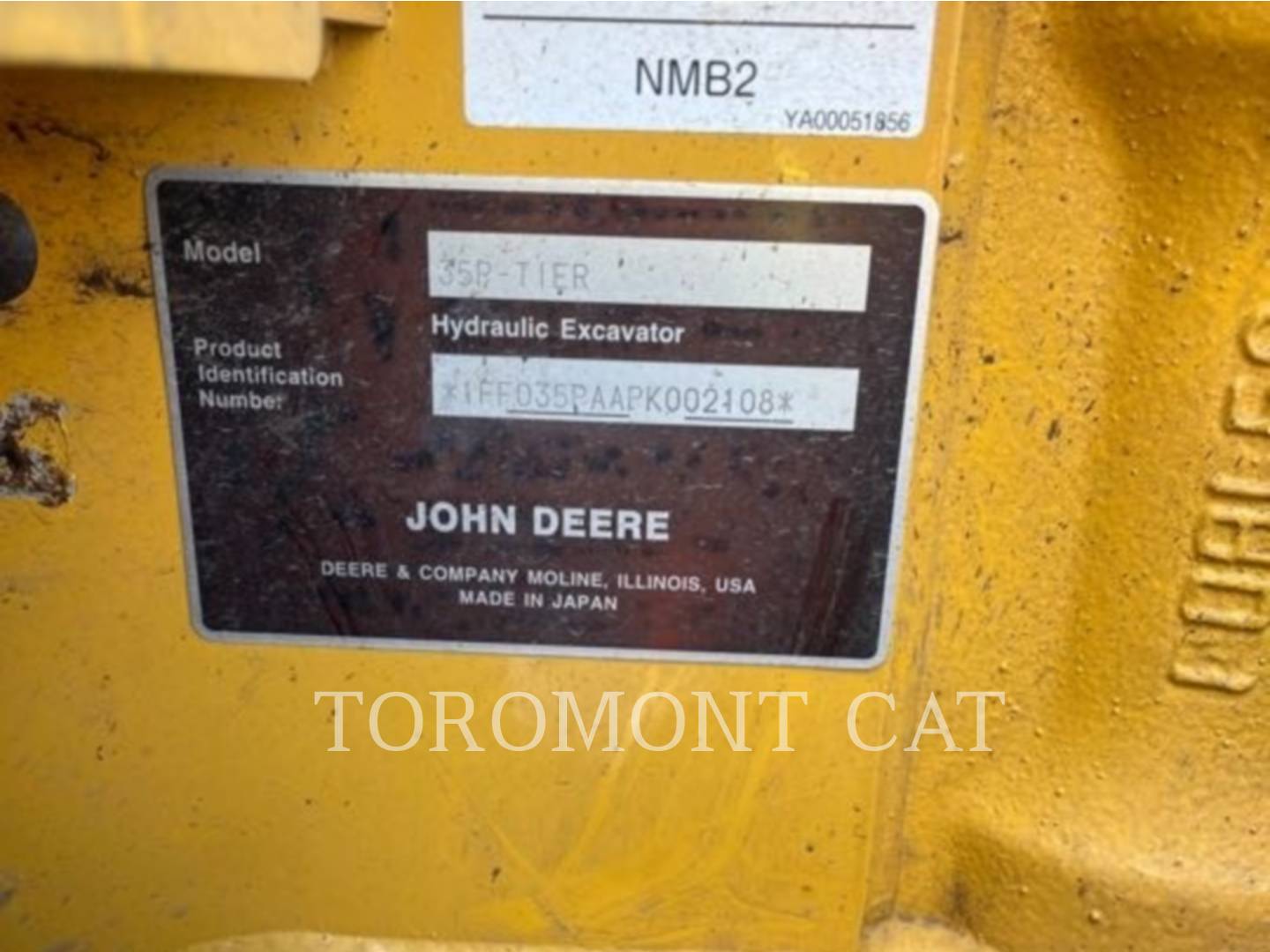 Deere & Co. 35P, Mini Excavator, 200 hours, S/N: 1FF035PAAPK002108, 2023 - Image 6