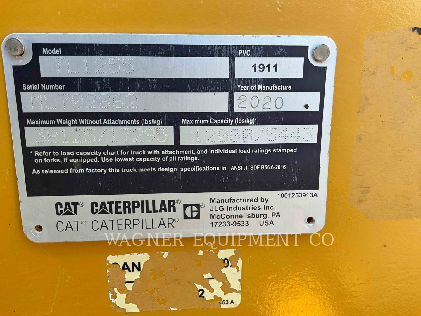 Cat TL1255D, Telehandler, 4755 hours, S/N: ML702862, 2020 - Image 6