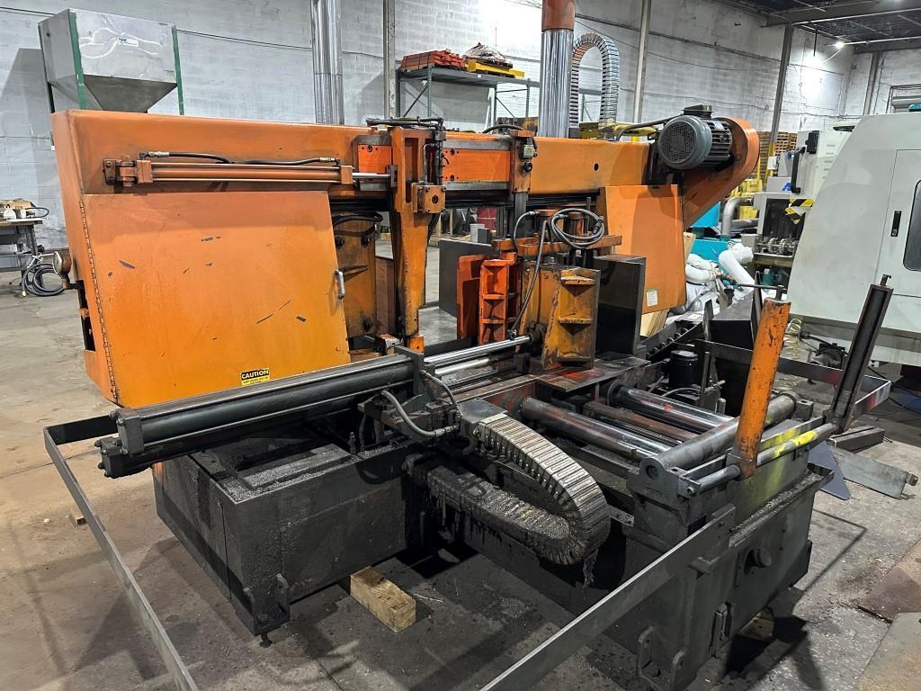 22" x 30" Cosen #C-7656NC, twin post fully automatic horizontal band saw, 262" x 2.1" x .06" blade, 2011 - Image 2