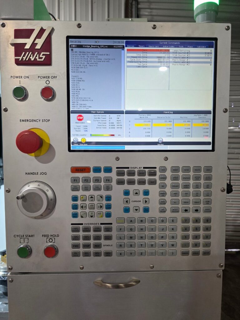 Haas #DM-1, CNC vertical machining center with TRT160, 20" X, 16" Y, 19.5" Z, 15000 RPM, 18 automatic tool - Image 3
