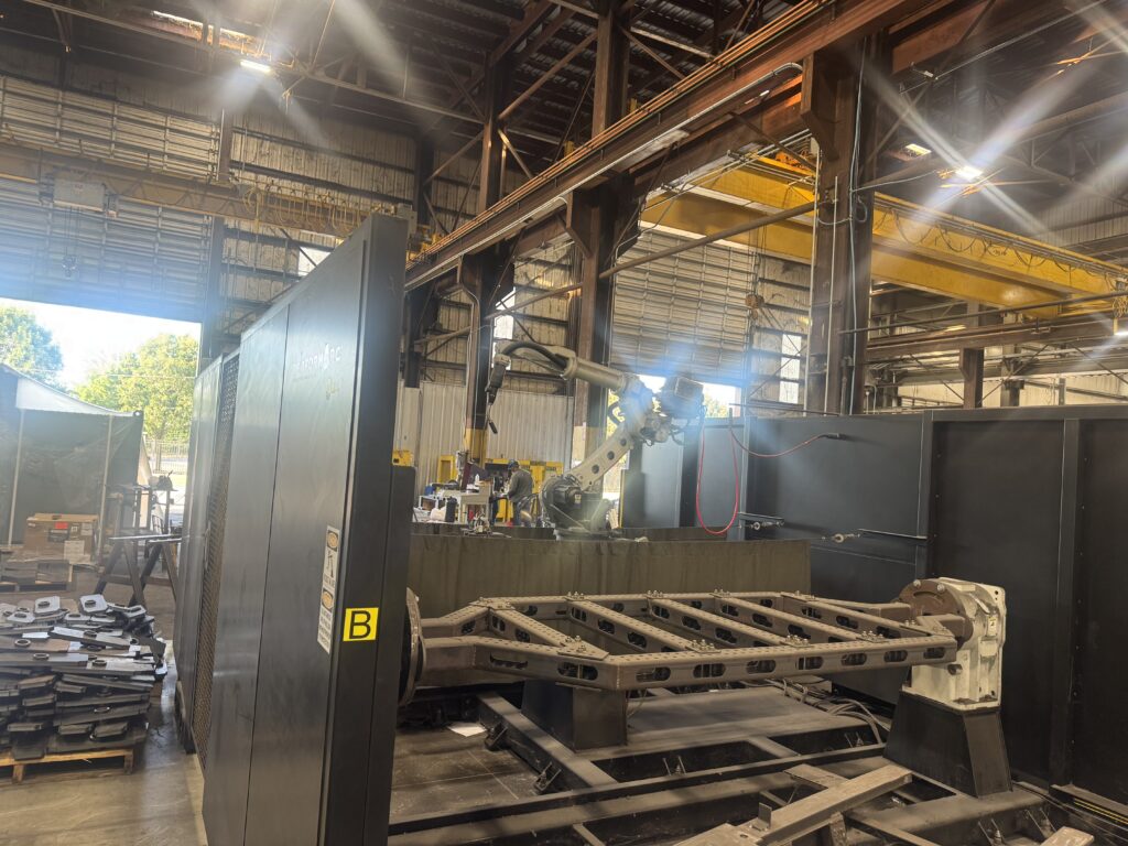 Robotic welding cell, Miller #PerformArc-PA-2200SS-70", 120" head/tail distance, 70" swing, 480 V., 2021 - Image 3