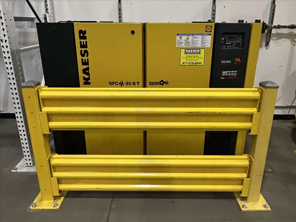 174 cfm, 125 psig, Kaeser #SFC-30ST, rotary screw air compressor, 40 HP, vari-speed, 2018 - Image 2