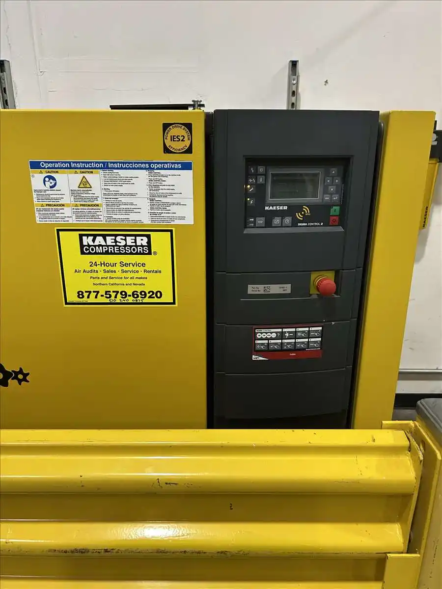 174 cfm, 125 psig, Kaeser #SFC-30ST, rotary screw air compressor, 40 HP, vari-speed, 2018 - Image 4