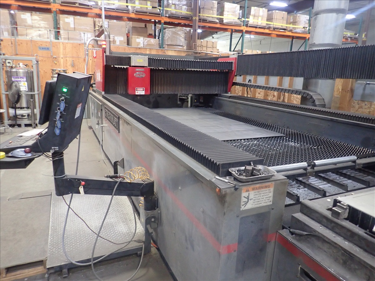 Cincinnati #CL-440, CNC CO2 laser, 4,000 watt, 6' x 12' table, (2) pallet shuttles, PRC PLS-4000 laser - Image 1