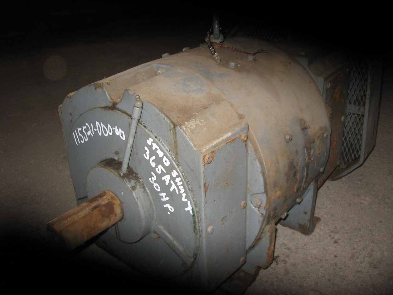 30 HP 2500 RPM Powertron, Frame 365AT, TEFC, stab shunt, 500 VA, 150/300 VF - Image 1