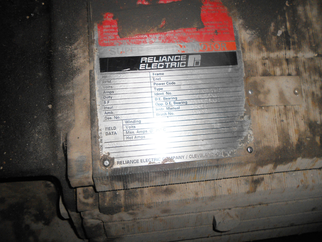 375 HP 1150/1380 RPM Reliance, Frame B509ATZ, DPG-FV, stab shunt, 500 VA, 300 VF - Image 2