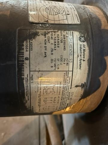 300 HP 1150/1700 RPM General Electric, Frame CD508AY, SPFG-BV, shunt, 500 VA, 300/150 VF (2 available) - Image 2