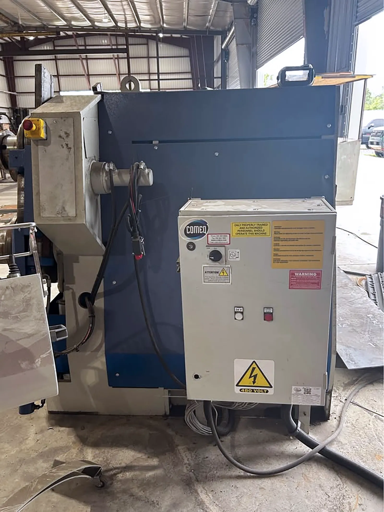 M.g. S.R.L #AR-130, Angle Roll, 5.1" diameter shaft, 3 roll, digital read out, 2024 - Image 3