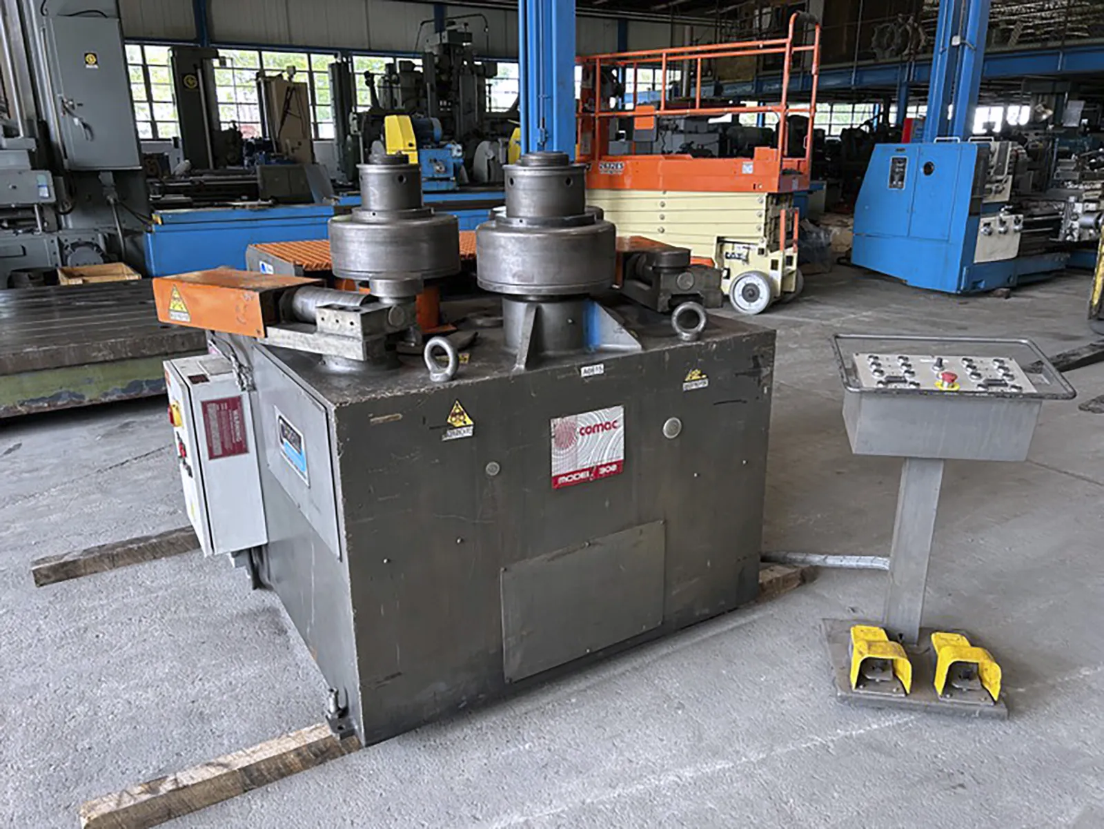 4" x 1/2" Comac #308HV4, Angle Bending Roll, 15.4" diameter roll, 4.75" diameter shaft, 20 HP, 2011 - Image 2