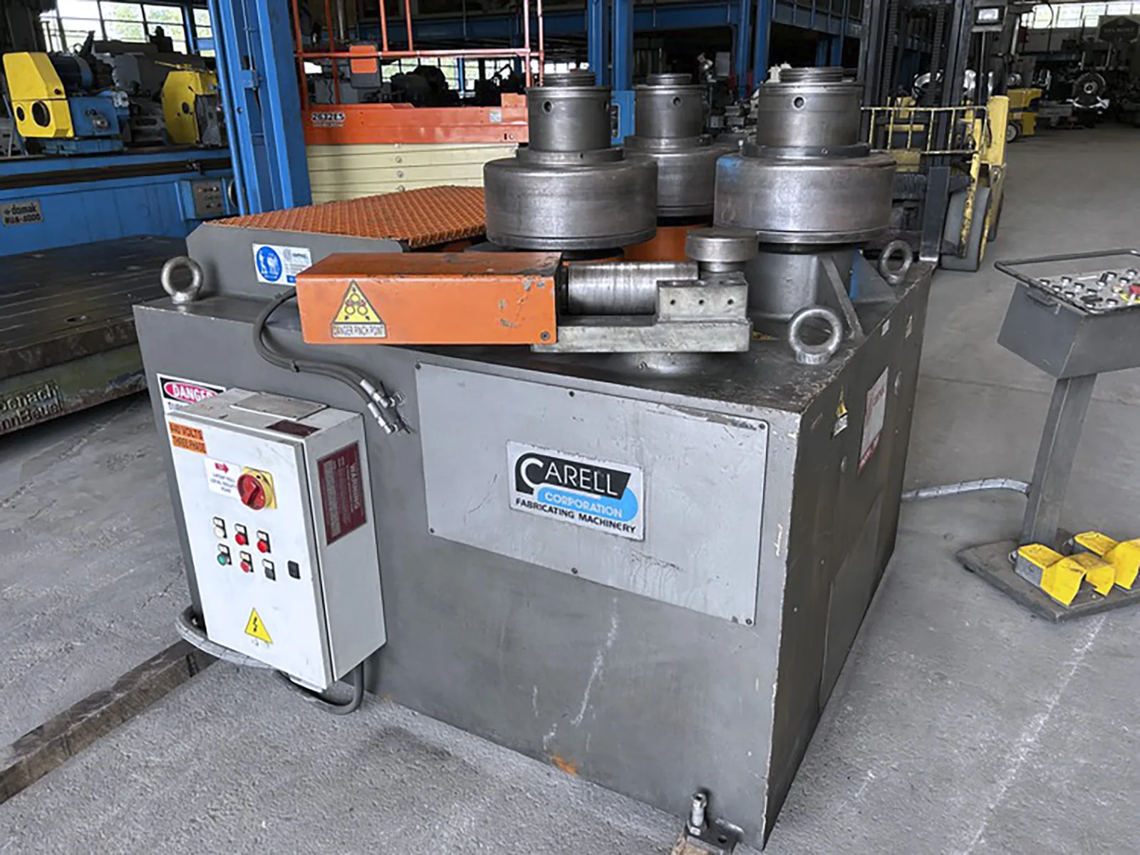 4" x 1/2" Comac #308HV4, Angle Bending Roll, 15.4" diameter roll, 4.75" diameter shaft, 20 HP, 2011 - Image 3