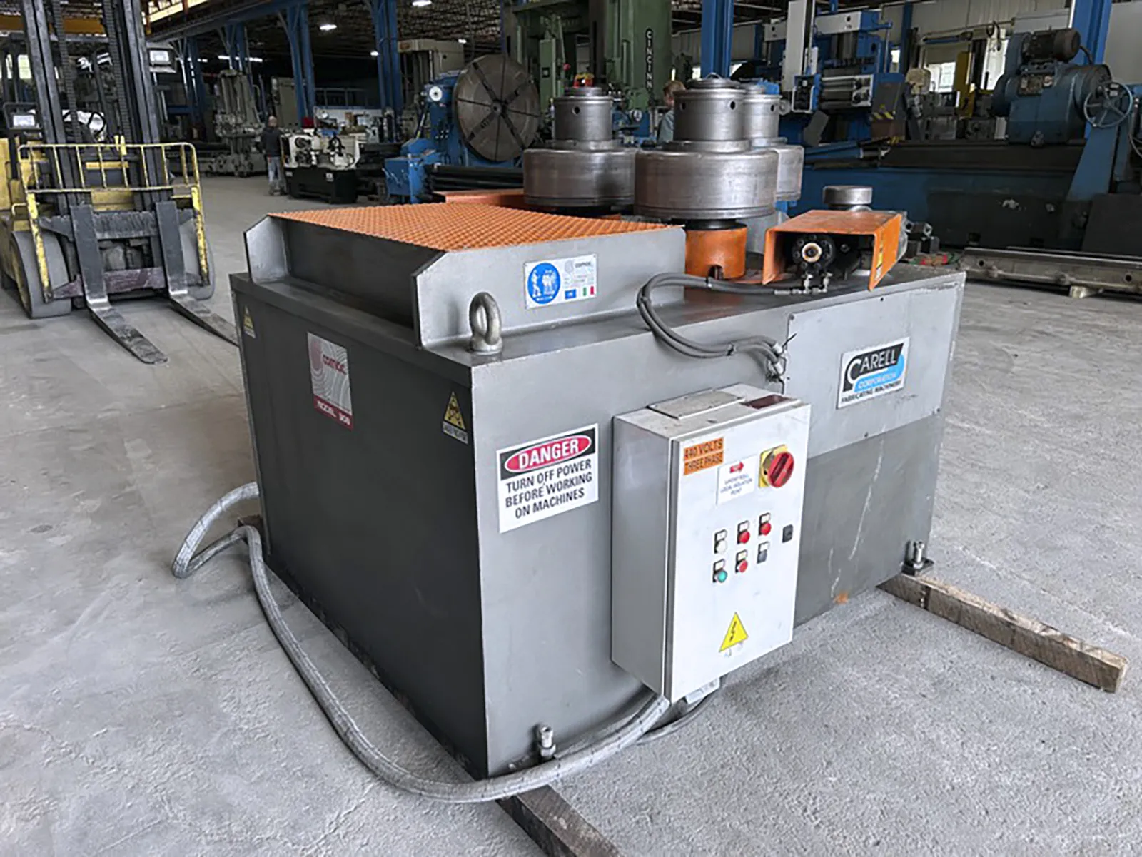 4" x 1/2" Comac #308HV4, Angle Bending Roll, 15.4" diameter roll, 4.75" diameter shaft, 20 HP, 2011 - Image 7