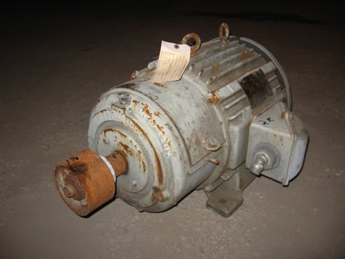 10 HP 1140 RPM P & H, Frame HEW324X, TEFC, 460 Volts, 202 Sec. (2 available) - Image 1
