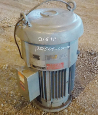 10 HP 3485 RPM U.S. Motors, Frame 215TP, TEFC, VHS, vertical hollow shaft, vertical hollow shaft, with - Image 1