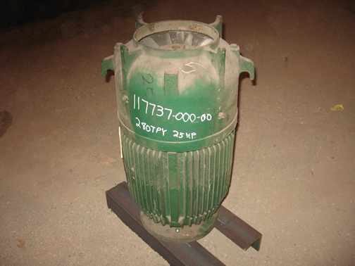 25 HP 1770 RPM Westinghouse, Frame HOUSE280TPY, TEFC, VHS, vertical hollow shaft, vertical hollow shaft - Image 1