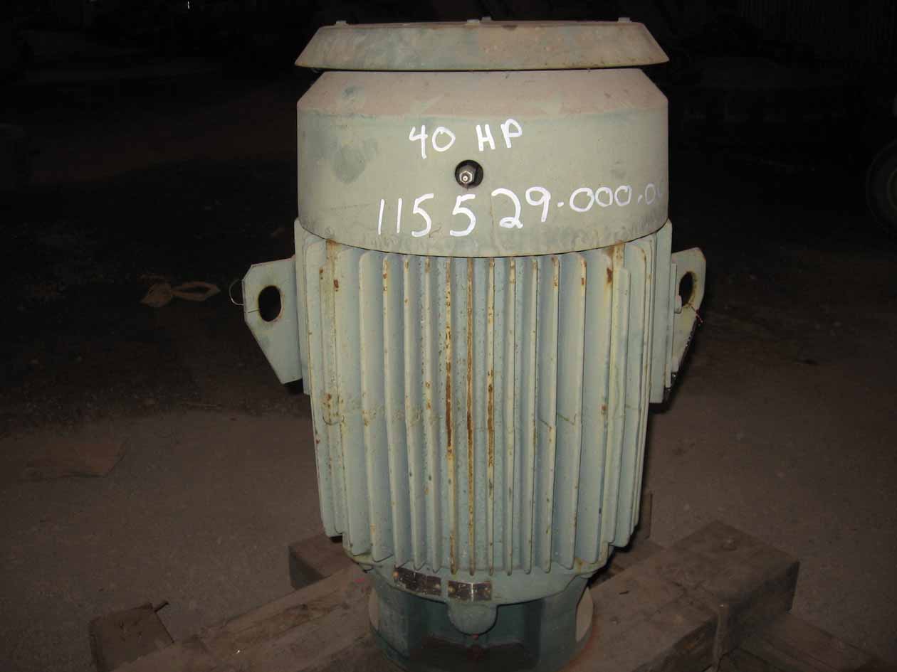 40 HP 3545 RPM Reliance, Frame 324HPZ, TEFC, VSS, vertical solid shaft, vertical solid shaft, 230/460 Volts - Image 1