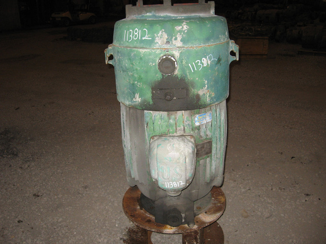 75 HP 1770 RPM U.S. Motors, Frame 444UPA, TEFC, VHS, vertical hollow shaft, vertical hollow shaft, 220/440 - Image 1