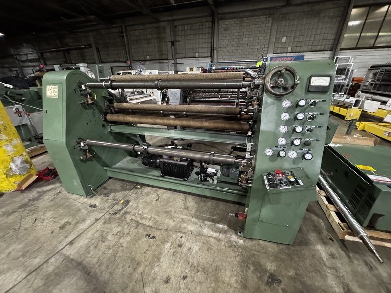 Dusenbery #635-BL, Duplex Slitter Rewinder, 62" working width, 40" max. unwind diameter, 24" max. rewind - Image 2