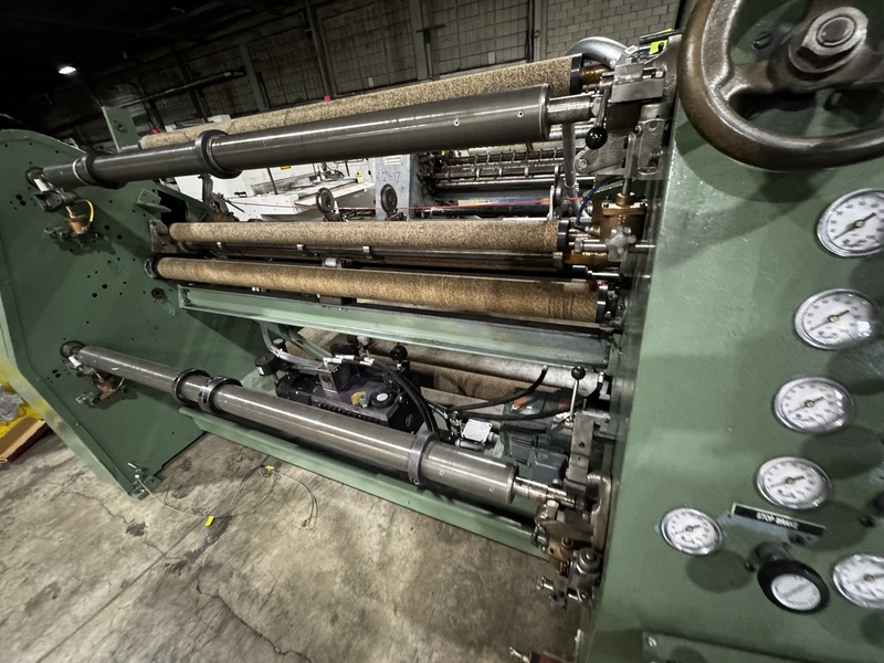 Dusenbery #635-BL, Duplex Slitter Rewinder, 62" working width, 40" max. unwind diameter, 24" max. rewind - Image 3