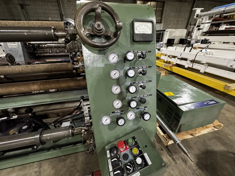 Dusenbery #635-BL, Duplex Slitter Rewinder, 62" working width, 40" max. unwind diameter, 24" max. rewind - Image 4