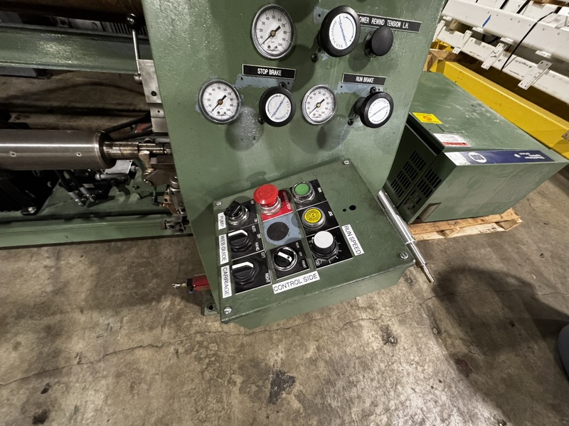 Dusenbery #635-BL, Duplex Slitter Rewinder, 62" working width, 40" max. unwind diameter, 24" max. rewind - Image 5