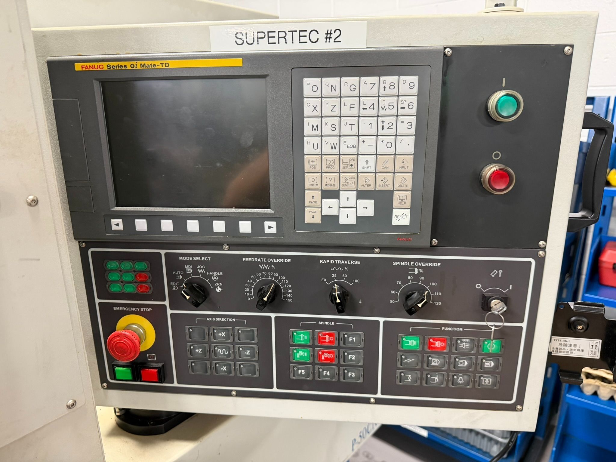 10" x 20" Supertec #G25P-50CNC, CNC Universal Cylindrical Grinder, 10" max. grinding diameter, 16" x 1.5" x - Image 2