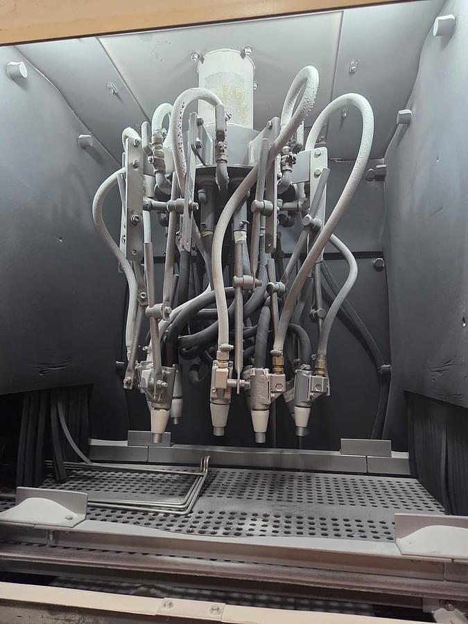 Empire #IL-4884-RS, Rotary Head Air Blast Conveyor, 9 nozzles, rubber belt conveyor, Sure-Flo media - Image 4
