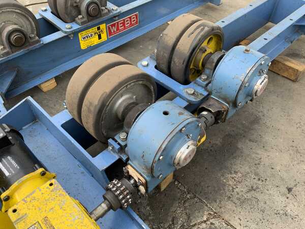 10 Ton, Webb #T-18, 20000 lb. tank turning rolls, pendant Control, 1 HP, 2018 - Image 6