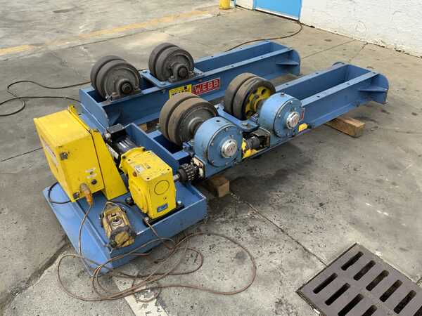 10 Ton, Webb #T-18, 20000 lb. tank turning rolls, pendant Control, 1 HP, 2018 - Image 7