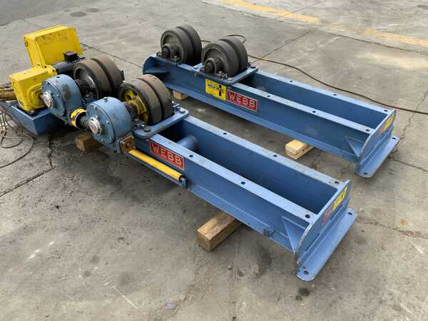 10 Ton, Webb #T-18, 20000 lb. tank turning rolls, pendant Control, 1 HP, 2018 - Image 8