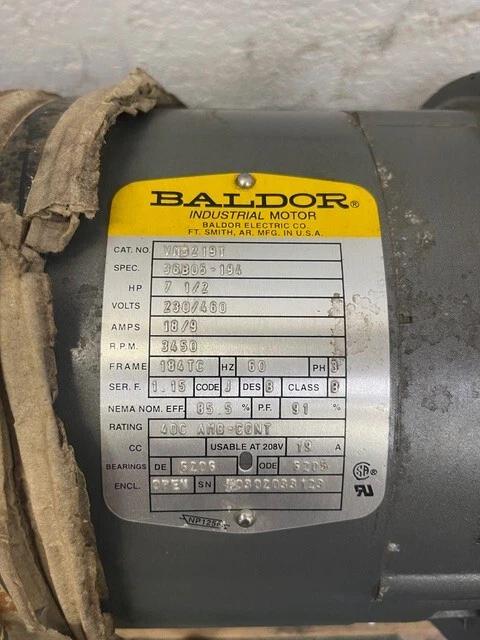 55 GPM, Goulds #3SVA1K2GO, Vertical Multi-Stage Pump, Stainless Steel, 7 stage, 7.5 HP Baldor motor @ 3450 - Image 3