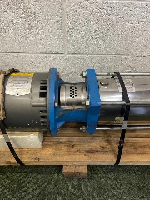 55 GPM, Goulds #3SVA1K2GO, Vertical Multi-Stage Pump, Stainless Steel, 7 stage, 7.5 HP Baldor motor @ 3450 - Image 9