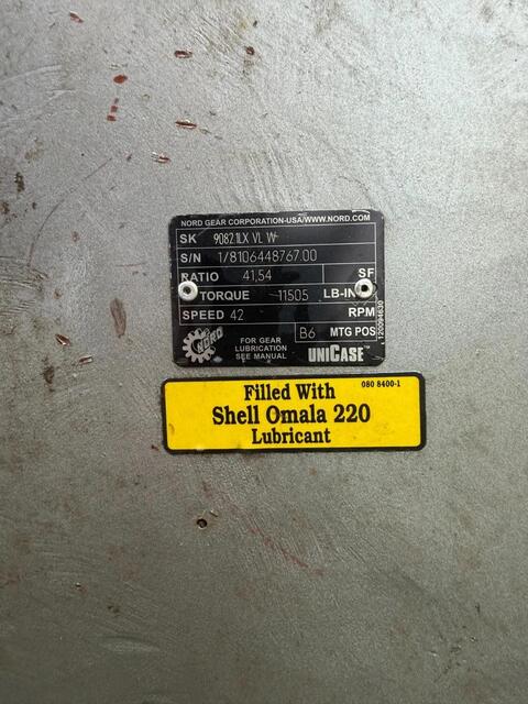 Nord #SK-9082.1LX-VL-W, Gear Reducer, 41.54:1 ratio, 42 RPM output - Image 2