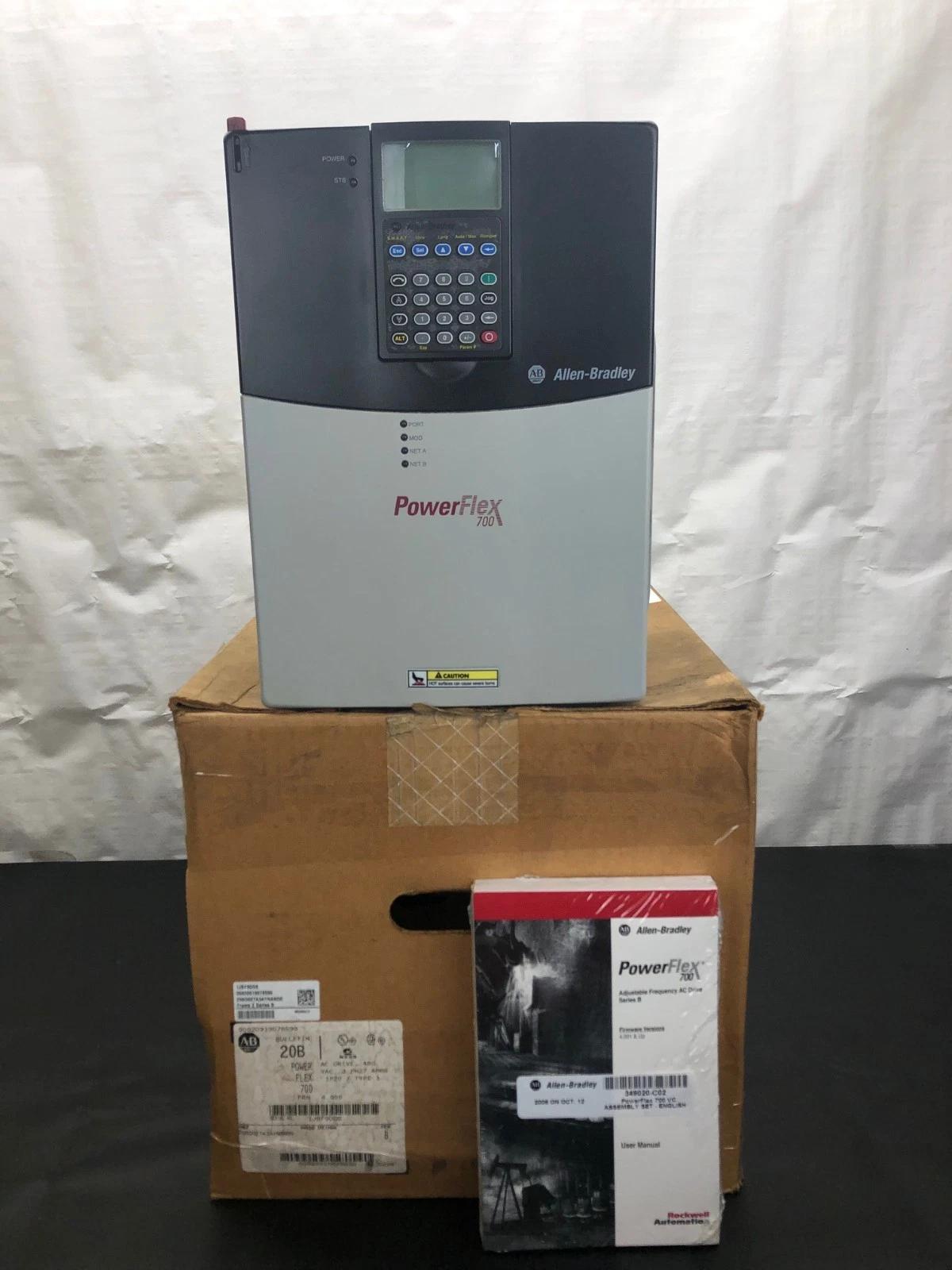 20 HP Allen-Bradley #20BD027A3AYNAND0, PowerFlex 700 Series B AC Drive, 480 Volts, 3PH - Image 1