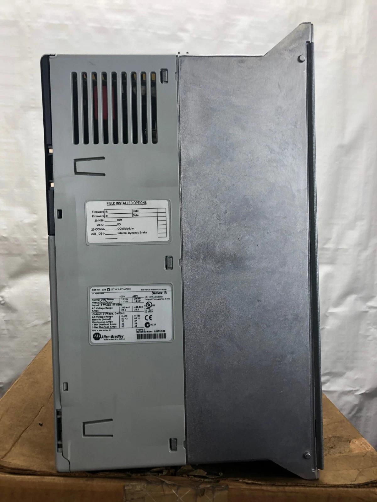 20 HP Allen-Bradley #20BD027A3AYNAND0, PowerFlex 700 Series B AC Drive, 480 Volts, 3PH - Image 3