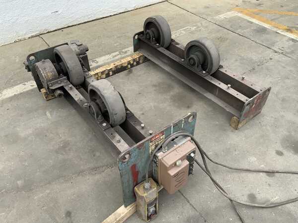 1.5 Ton, Unique Weldo #TIR3, 3000 lb. tank turning rolls, 1/2 HP, pendant Control, variable turning speed - Image 3