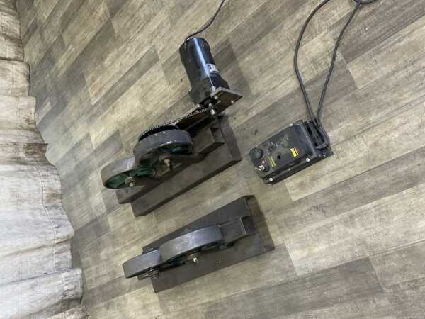 Home Made 400 lb. tank turning rolls, 8" wheel diameter, 2" wheel width, forward/reverse, 1/4 HP - Image 2