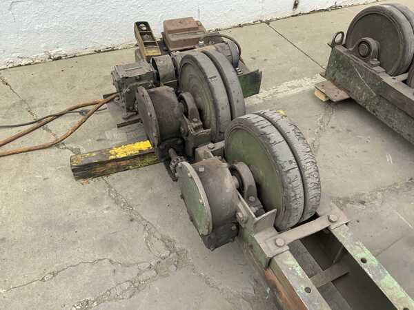 5 Ton, Ransome #AIRR, 10000 lb. power rollers, pendant Control, 1 HP, rubber wheels, 1981 - Image 2