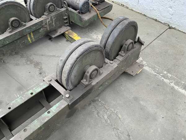 5 Ton, Ransome #AIRR, 10000 lb. power rollers, pendant Control, 1 HP, rubber wheels, 1981 - Image 4