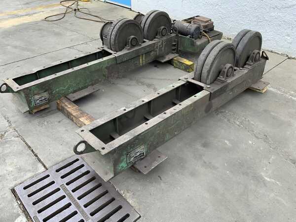 5 Ton, Ransome #AIRR, 10000 lb. power rollers, pendant Control, 1 HP, rubber wheels, 1981 - Image 8