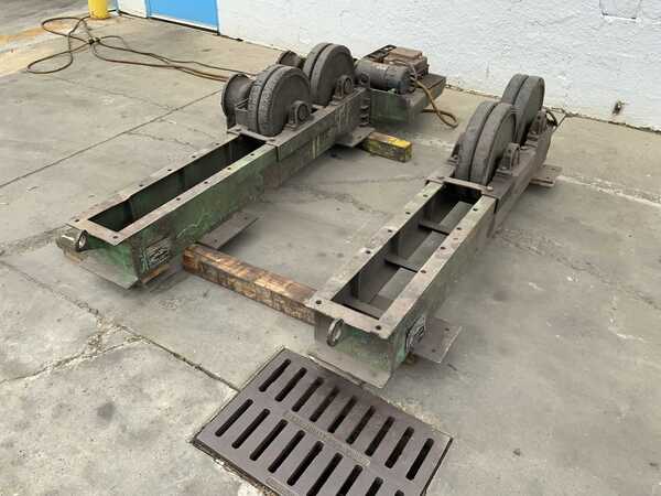 5 Ton, Ransome #AIRR, 10000 lb. power rollers, pendant Control, 1 HP, rubber wheels, 1981 - Image 9