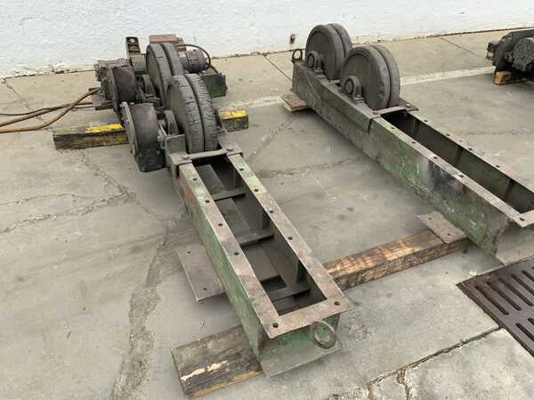 5 Ton, Ransome #AIRR, 10000 lb. power rollers, pendant Control, 1 HP, rubber wheels, 1981 - Image 10