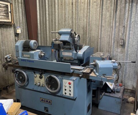 11" x 21.6" Acra #AEG-1120, universal cylindrical grinder, 16" grinding wheel, 5 HP, 1850 RPM, swivel head - Image 1