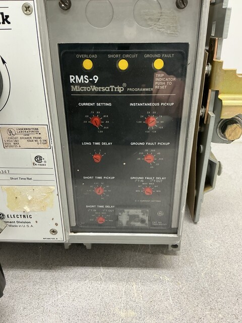 800 Amps, General Electric #TP88SSZ, Power Break Circuit Breaker, 3 Pole, 600 VAC, RMS-9 Micro Versa Trip - Image 4