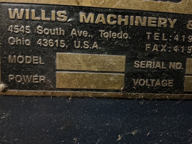 Willis #CP-1550, Microcut engine lathe, 2-1/4" hole thru spindle, inch/metric, Newall digital read out - Image 6