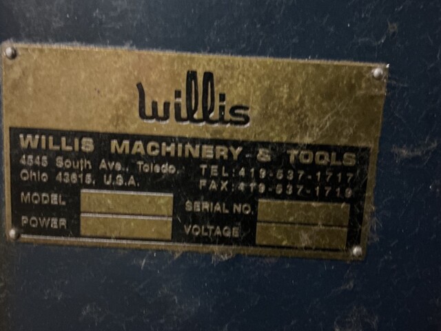 Willis #CP-1550, Microcut engine lathe, 2-1/4" hole thru spindle, inch/metric, Newall digital read out - Image 3