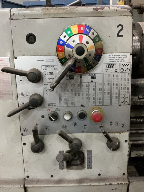Willis #CP-1550, Microcut engine lathe, 2-1/4" hole thru spindle, inch/metric, Newall digital read out - Image 5