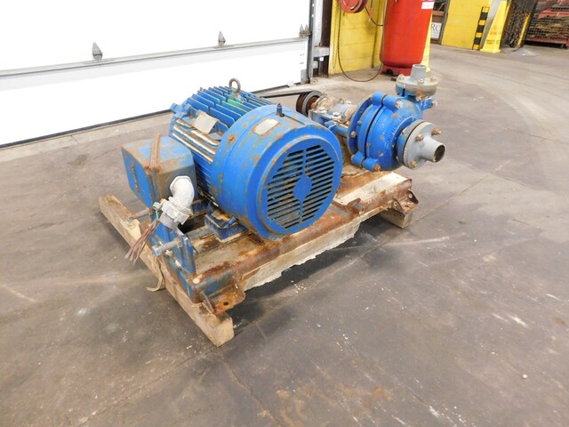 Warman #3/2-AH, slurry pump, 40 HP motor, 1780 RPM, 460 V., 3 Ph., 324T frame, TEFC, metal lined, w/ belt - Image 3