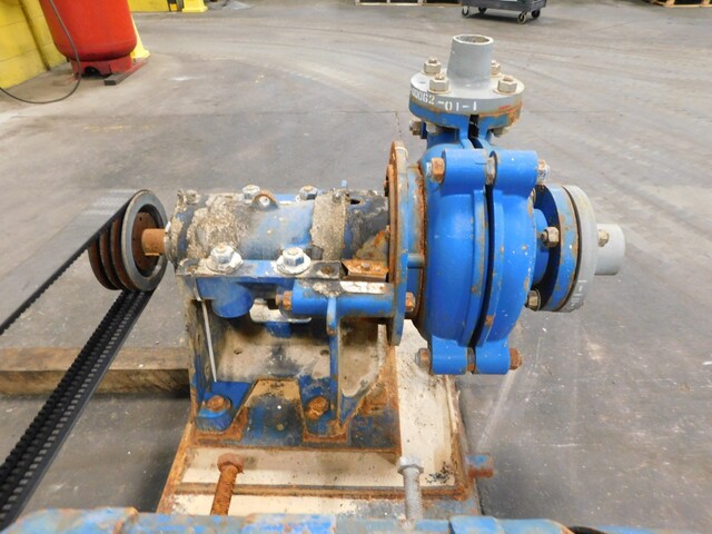 Warman #3/2-AH, slurry pump, 40 HP motor, 1780 RPM, 460 V., 3 Ph., 324T frame, TEFC, metal lined, w/ belt - Image 5