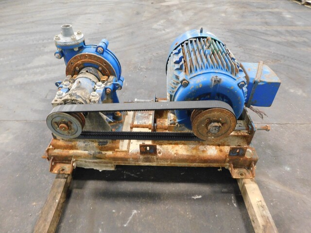Warman #3/2-AH, slurry pump, 40 HP motor, 1780 RPM, 460 V., 3 Ph., 324T frame, TEFC, metal lined, w/ belt - Image 7