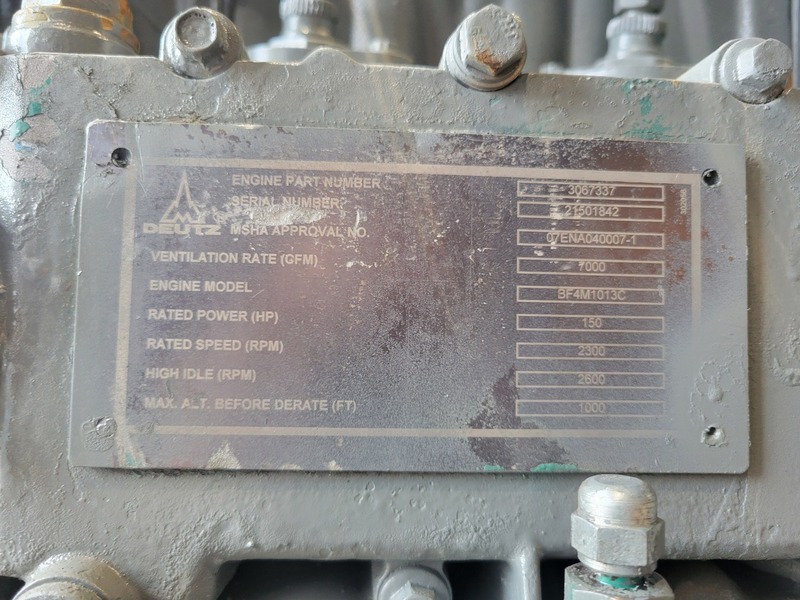 154 HP Deutz #BF4M1013C, Diesel Engine, inline 4-cylinder, 2300 RPM, 4.76 L displacement, turbocharged, water - Image 2